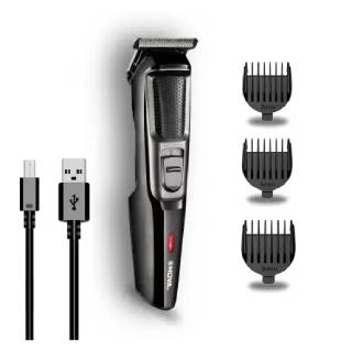 NOVA NHT 1074 USB Trimmer 30 min Runtime 4 Length Settings  (Black, Silver)
